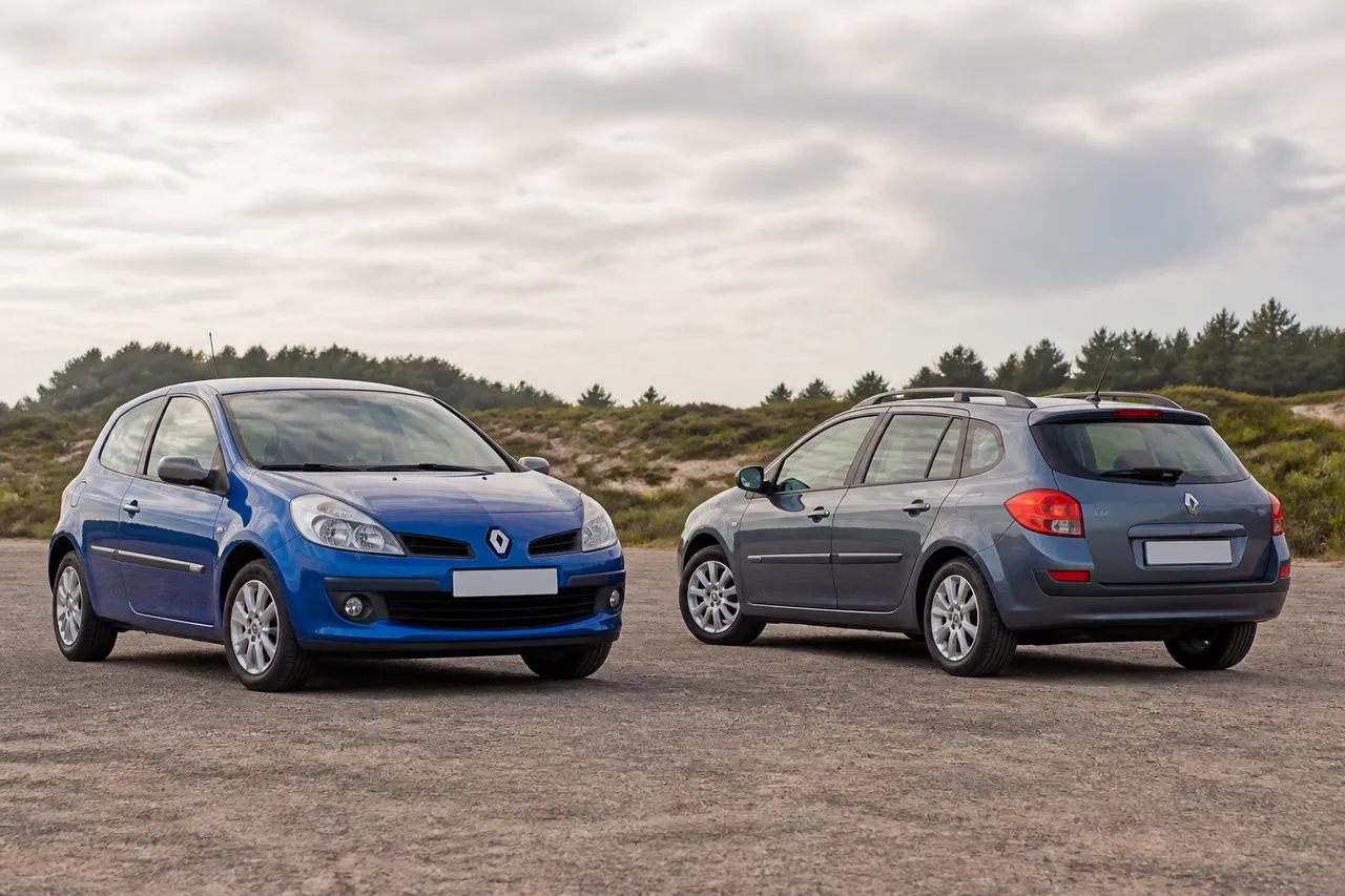 Clio 3 berline et Estate : coffre plus grand sur le break