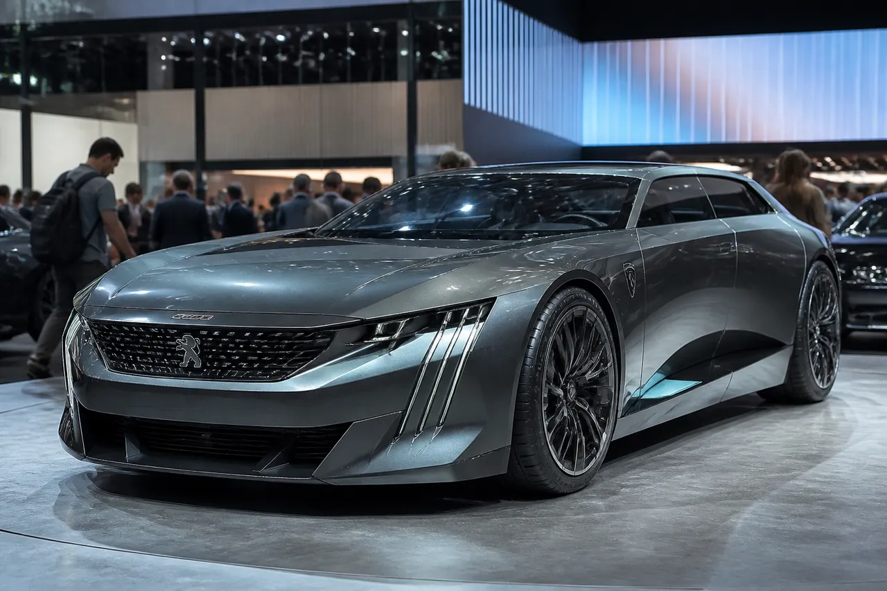 Concept Peugeot préfigurant une future 608 en Chine