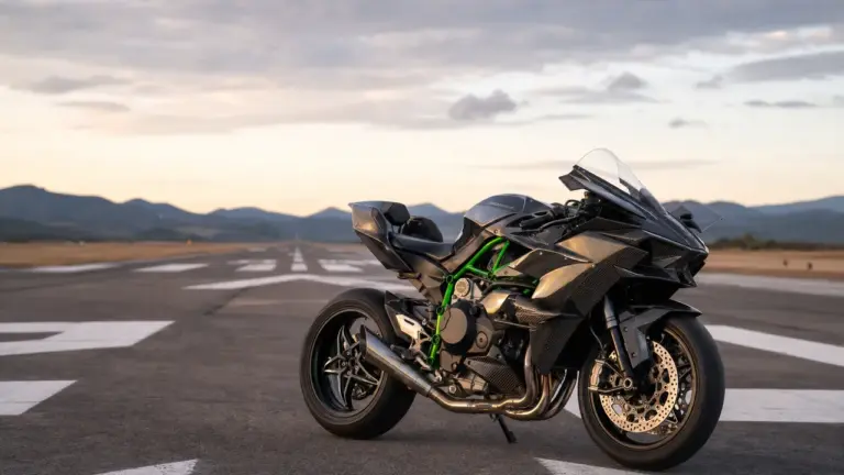 Kawasaki Ninja H2 Carbon dans Top Gun 2, moto de Maverick