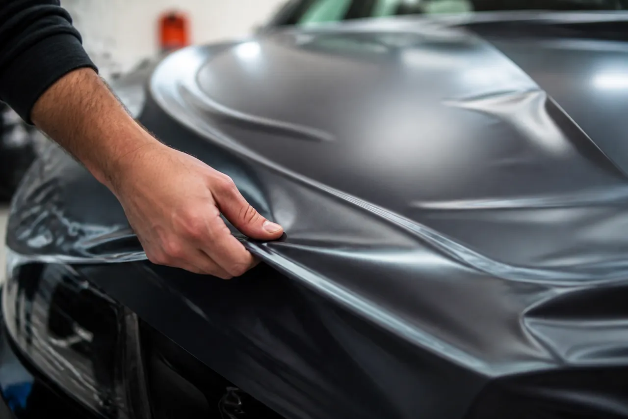 Pose d'un covering, alternative pour repeindre une voiture