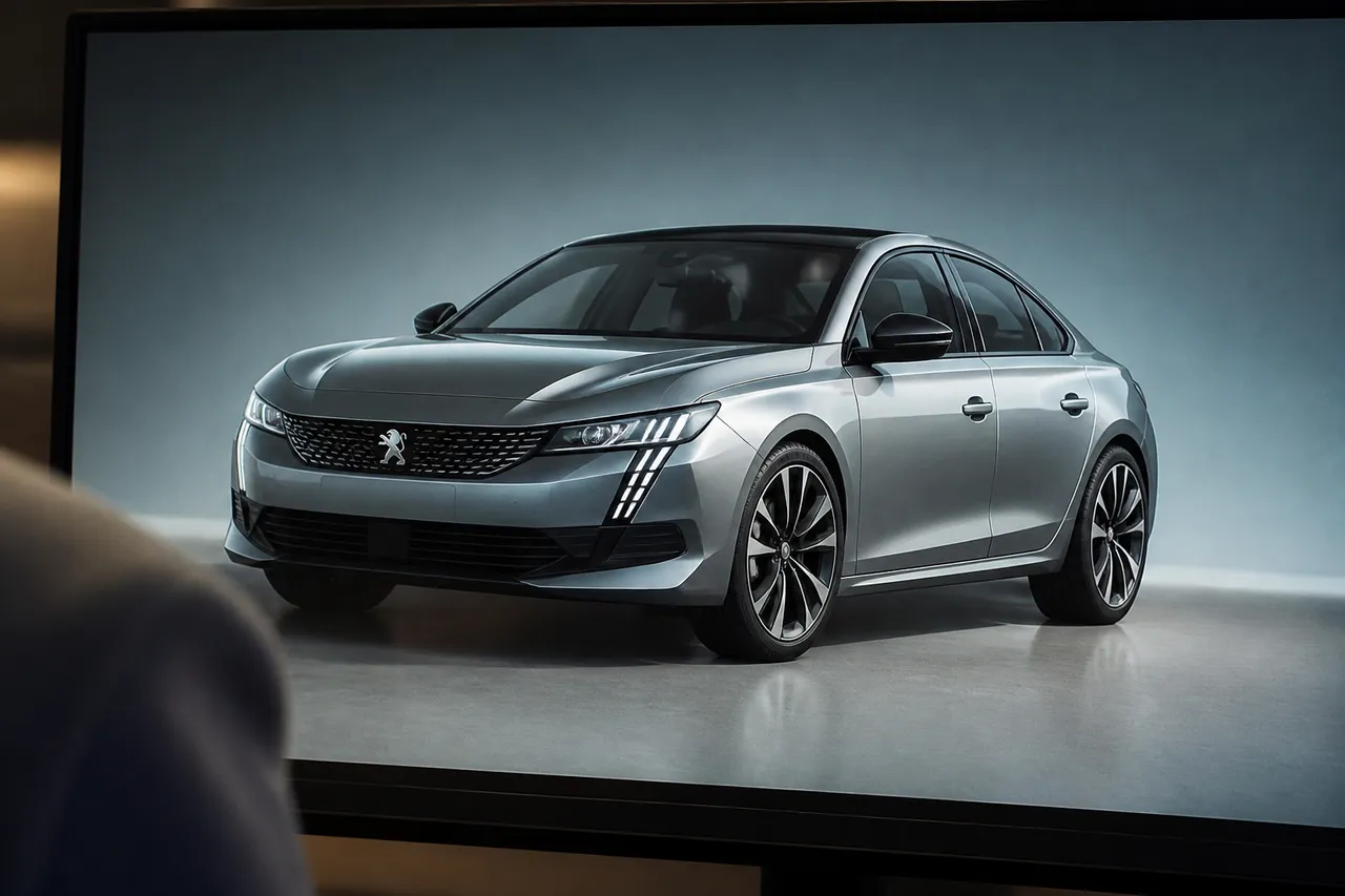 Rendu IA d'une Peugeot 608 fictive
